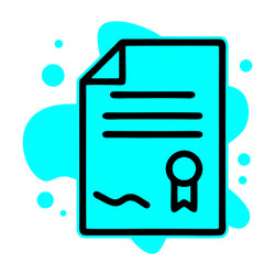 Leasing Agreement Paper Icon vector
