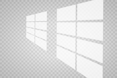 overlay shadow effect transparent window vector image