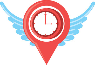 Pin pointer location with wings vector