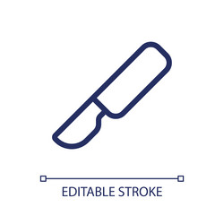 scalpel pixel perfect linear ui icon vector image