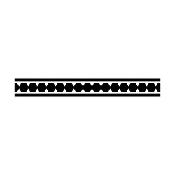 ancient border frame icon pattern divider vector image
