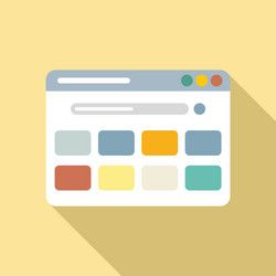 browser interface icon flat computer vector image