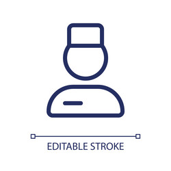 doctor pixel perfect linear ui icon vector image