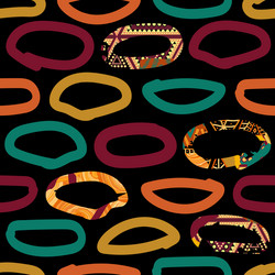 abstract seamless brush pattern vector image