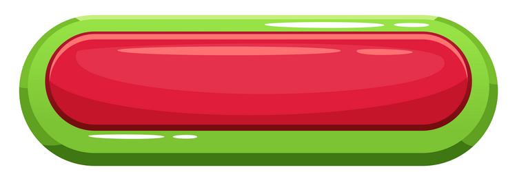 red green button in bright game interface style vector image
