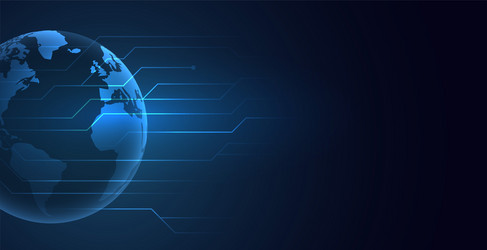 futuristic circuit line techno background for web vector image