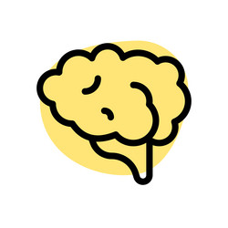 brain one of the largest and most complex organs vector image