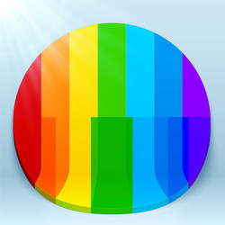 Acrylic painted rainbow Royalty Free Vector Image