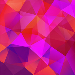 abstract triangular mosaic red background vector image