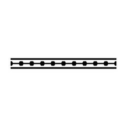 ancient border frame icon pattern divider vector image