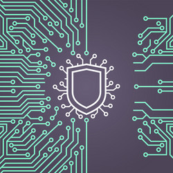 Data Protection Network Security Concept vector image