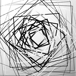 random chaotic squares abstract geometric element vector image