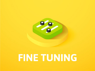 fine tuning isometric icon isolated on color vector image