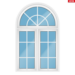 PVC Window with Archway vector image