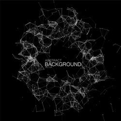 Complex Particle Network Background vector image