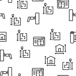 Blueprint architecture seamless pattern vector