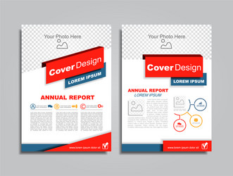 Design brochure layout with place for your data vector