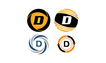 dynamic rotation marketing d distribution set vector image