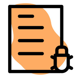 testing of file for bug prevention vector image