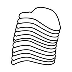Isolated object of chip and stack logo web vector