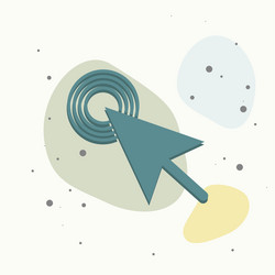 arrow the cursor pointing to point vector image