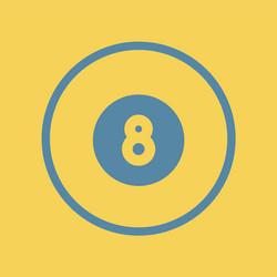 billiard 8 ball Vector Image