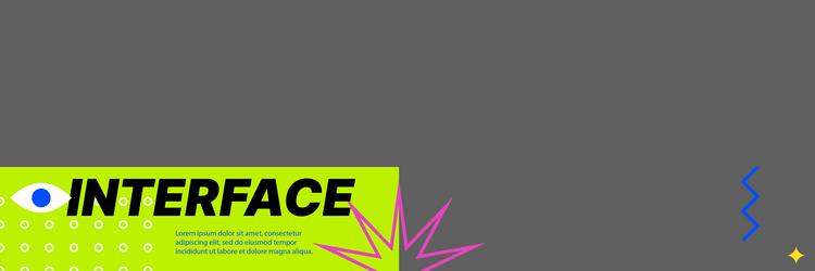 interface for blogger account bright header vector image