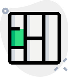vertical column with grid layout section template vector image