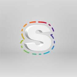 3d character from a fontset with colorful vector image