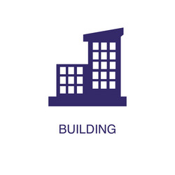 building element in flat simple style on white vector image