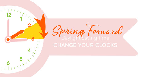 Daylight Saving Time. Change clock to summer time. - Stock Image -  Everypixel