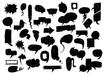 speech bubbles drawing chat inbox dialog message vector image