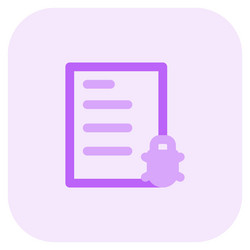 testing of file for bug prevention vector image