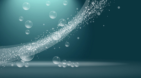 digital abstract empty aqua background vector image