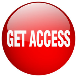 Get access red round gel isolated push button vector