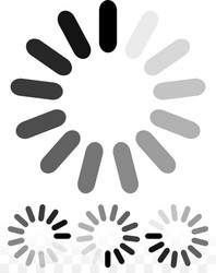 simple preloader buffer shapes rounded rectangles vector image