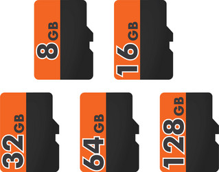 micro sd card vector