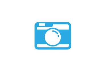 Creative colorful camera logo design symbol Vector Image