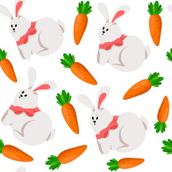 Cartoon easter day seamless pattern Royalty Free Vector