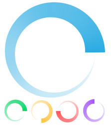 round preloader buffer shape circular progress vector image