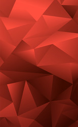 abstract red gradient triangles of different vector image
