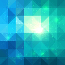 Abstract geometry blue grunge background Vector Image