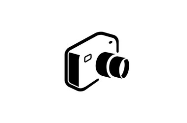 Creative colorful camera logo design symbol Vector Image