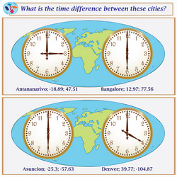 logical task what is the time difference between vector