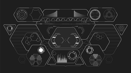 Sci-Fi HUD Display - Futuristic Interface vector image