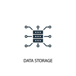 data storage icon simple element vector