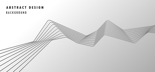 Dynamic Lines Tech Background vector image