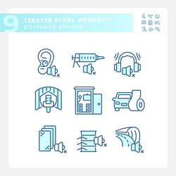 Pixel perfect soundproof road gradient thin Vector Image