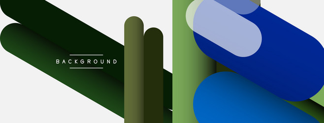 Overlapping round shapes and lines background vector
