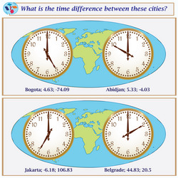 logical task what is the time difference between vector image